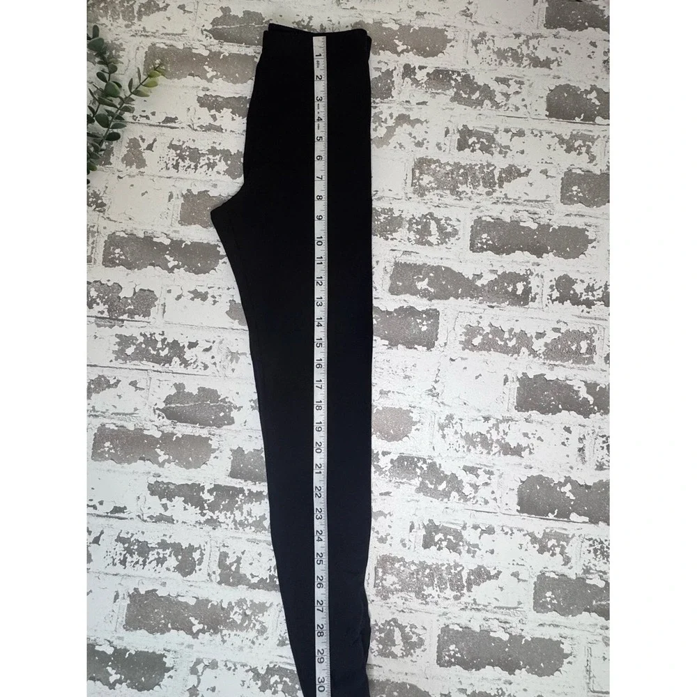 Old Navy Girls Black Built-In Tough Ruched Ankle Leggings Size L 10-12